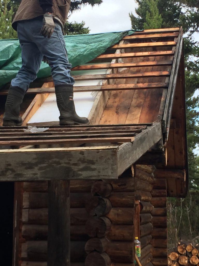 Installing a Metal Roof on an Off-Grid Cabin
