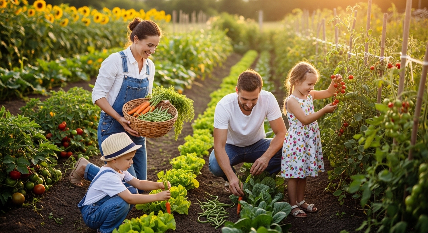 Modern homesteading and off-grid living lifestyle