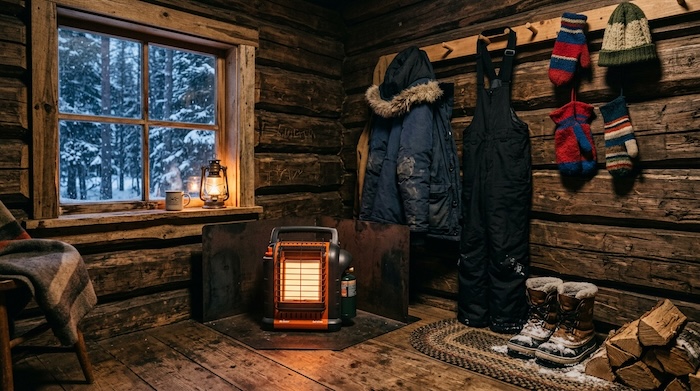 portable propane heating warming home