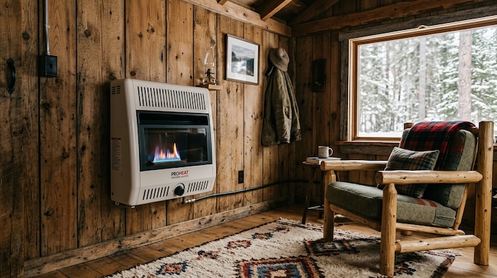 direct vent propane heater