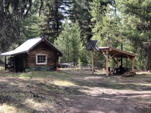 small log cabins