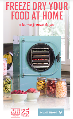 Freeze dried food with Harvest Right