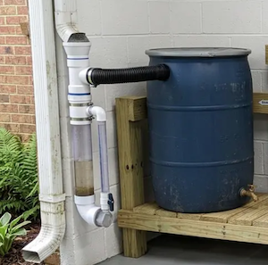 Rainwater filtration system for off-grid homes