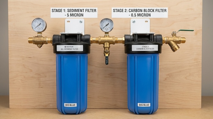 carbon and sediment water filteres