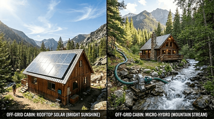solar vs micro hydro comparison